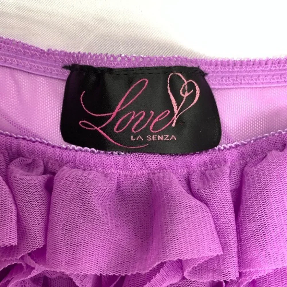 Love by La Senza Ruffled Purple Baby Doll … - Picture 2 of 3